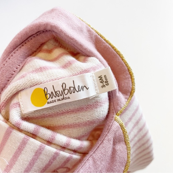 Baby Boden Bird Appliqué Longsleeve Dress | 3-6m - Picture 6 of 7